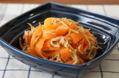 シャキシャキにんじんの炒め物画像