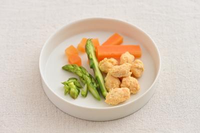 鶏肉団子にんじんアスパラ煮画像