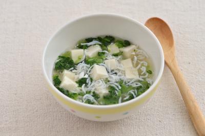 豆腐しらすチンゲン菜のあんかけ煮画像